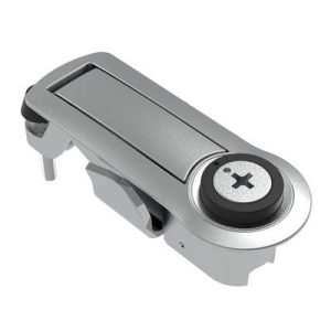 Compression Latch, Lever Latch, Tool Locking, Phillips Recess, 1-5mm Panel, 1-18mm Grip, Not Sealed, Zinc Alloy, Chrome Plated, Bright - Image 1