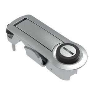 Compression Latch, Lever Latch, Tool Locking, Slotted Recess, 1-5mm Panel, 1-18mm Grip, Not Sealed, Zinc Alloy, Chrome Plated, Bright - Image 1