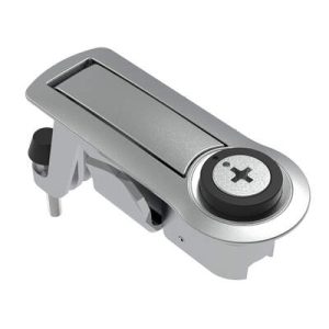 Compression Latch, Lever Latch, Tool Locking, Phillips Recess, 1-5mm Panel, 18-40mm Grip, Not Sealed, Zinc Alloy, Chrome Plated, Bright