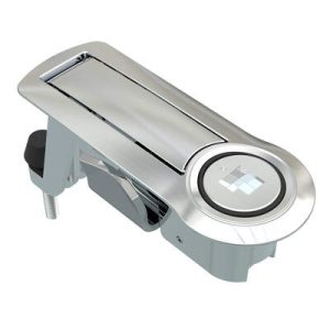 Compression Latch, Lever Latch, Auto Relock, Raiway Standard, 1-5mm Panel, 18-40mm Grip, Not Sealed, Zinc Alloy, Chrome Plated, Bright