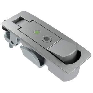 Compression Latch, Lever Latch, No Restriction, Raised Trigger, 1-8mm Panel, 1-18mm Grip, Sealed, Zinc Alloy, Chrome Plated, Textured - Image 1