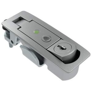 Compression Latch, Lever Latch, Key Locking, 1-8mm Panel, 1-18mm Grip, Sealed, Zinc Alloy, Chrome Plated, Textured - Image 1