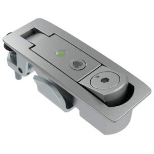 Compression Latch, Lever Latch, Tool Locking, 4 mm Hex Recess, 1-8mm Panel, 1-18mm Grip, Sealed, Zinc Alloy, Chrome Plated, Textured - Image 1