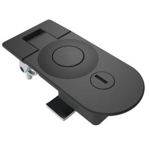 Compression Latch, Sealed Lever Latch, Key Locking, Locking with dust shutter, 21-31mm Panel, 14-29mm Grip, Zinc Alloy, Powder Coat, Black