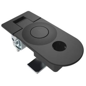 Compression Latch, Sealed Lever Latch, Key Choice, Locking without lock core, 31-41mm Panel, 29-45mm Grip, Zinc Alloy, Powder Coat, Black