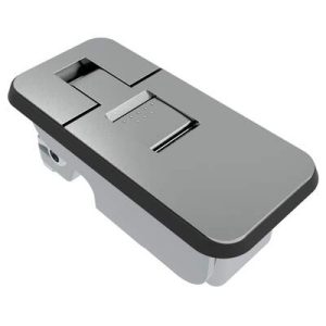 Compression Latch, Sealed Lever Latch, Small Size, No Restriction, Non-locking, 1-11mm Panel, 1-25mm Grip, Zinc Alloy, Chrome Plated, Bright - Image 1