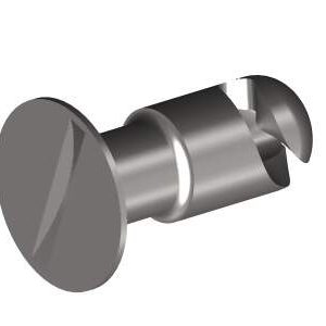 DZUS® Quarter-Turn Stud, Size 3, Slotted Flush, Stainless Steel Passivated