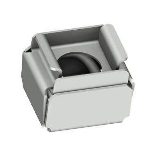 DZUS® Quarter-Turn Receptacle, Size 4, Steel Zinc Plate, Bright chromate - Image 1