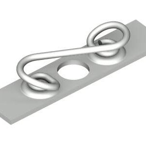 DZUS® Quarter-Turn Receptacle, Steel Zinc Plate, Bright chromate