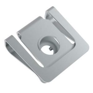 DZUS® Quarter-Turn Receptacle, Size 4, Clip-on, Steel, Zinc Immersion Coating - Image 1