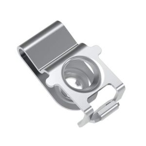 DZUS® Quarter-Turn Receptacle, Size 6, Clip-in, Steel, Zinc Immersion Coating - Image 1