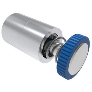 DZUS® Tech Line, Flare-in, 10.3 mm Fastened Stud Projection, 0.9mm Min. Outer Panel, No Recess, Blue Knob, Bulk Packaged