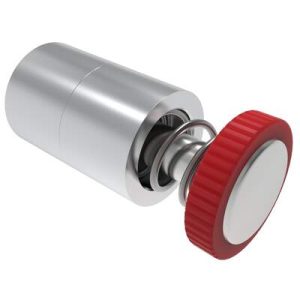 DZUS® Tech Line, Flare-in, 11.3 mm Fastened Stud Projection, 0.9mm Min. Outer Panel, No Recess, Red Knob, Bulk Packaged