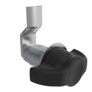 VISE ACTION® Compression Latch, Large Size, Wing, Zinc Alloy, Powder Coated, Black, 21 mm (0.83 in) Grip