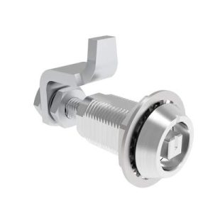 VISE ACTION® Compression Latch, Large Size, 8 mm Square, Aluminum Alloy, Powder Coated, Clear - Image 1