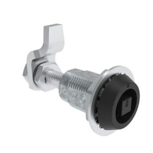 VISE ACTION® Compression Latch, Large Size, 8 mm Square, Zinc Alloy, Powder Coated, Black - Image 1