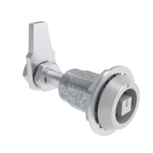 VISE ACTION® Compression Latch, Large Size, 8 mm Square, Zinc Alloy, Powder Coated, Silver - Image 1