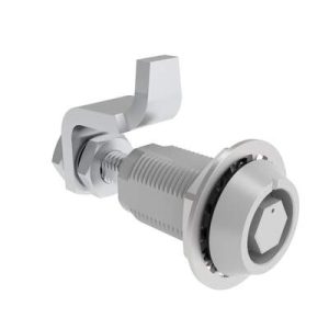 VISE ACTION® Compression Latch, Large Size, Bellcore 216, Aluminum Alloy, Powder Coated, Silver - Image 1