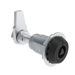 VISE ACTION® Compression Latch, Large Size, 8 mm Triangle, Zinc Alloy, Powder Coated, Black - Image 1