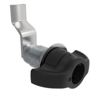 VISE ACTION® Compression Latch, Large Size, Wing, Zinc Alloy, Powder Coated, Black, 43 mm (1.69 in) Grip