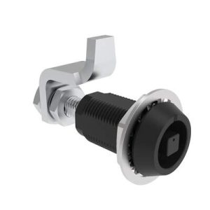 VISE ACTION® Compression Latch, Large Size, 7 mm Square, Aluminum Alloy, Powder Coated, Black