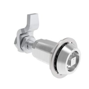 VISE ACTION® Compression Latch, Large Size, 7 mm Square, Aluminum Alloy, Powder Coated, Clear