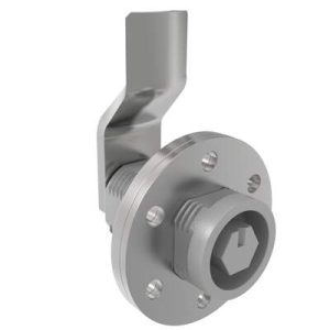 VISE ACTION® Compression Latch, Large Size, 10 mm Hex, Zinc Alloy, Powder Coated, Silver, 25 mm (0.98 in) Grip - Image 1