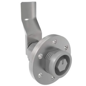 VISE ACTION® Compression Latch, Large Size, 10 mm Hex, Zinc Alloy, Powder Coated, Silver, 41 mm (1.61 in) Grip - Image 1