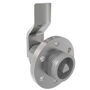 VISE ACTION® Compression Latch, Large Size, 7 mm Triangle, Zinc Alloy, Powder Coated, Silver, 25 mm (0.98 in) Grip - Image 1