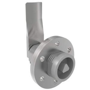 VISE ACTION® Compression Latch, Large Size, 7 mm Triangle, Zinc Alloy, Powder Coated, Silver, 41 mm (1.61 in) Grip - Image 1