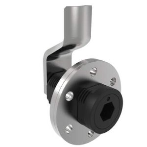 VISE ACTION® Compression Latch, Large Size, 8 mm Hex Recess, Zinc Alloy, Powder Coated, Black, 23 mm (0.91 in) Grip - Image 1