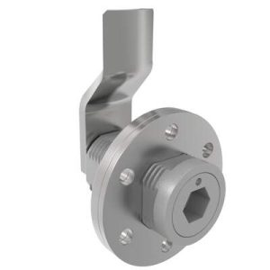 VISE ACTION® Compression Latch, Large Size, 8 mm Hex Recess, Zinc Alloy, Powder Coated, Silver, 29 mm (1.14 in) Grip - Image 1