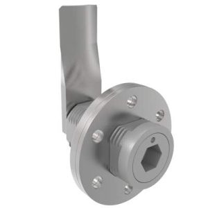 VISE ACTION® Compression Latch, Large Size, 8 mm Hex Recess, Zinc Alloy, Powder Coated, Silver, 37 mm (1.46 in) Grip - Image 1