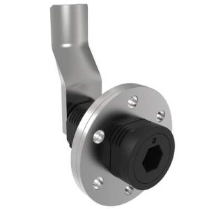 VISE ACTION® Compression Latch, Large Size, 8 mm Hex Recess, Zinc Alloy, Powder Coated, Black, 43 mm (1.69 in) Grip - Image 1