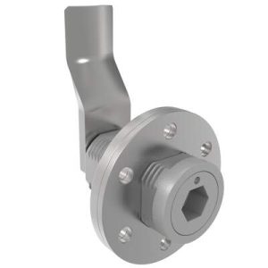 VISE ACTION® Compression Latch, Large Size, 8 mm Hex Recess, Zinc Alloy, Powder Coated, Silver, 43 mm (1.69 in) Grip