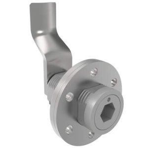 VISE ACTION® Compression Latch, Large Size, 8 mm Hex Recess, Zinc Alloy, Powder Coated, Silver, 49 mm (1.93 in) Grip - Image 1
