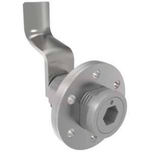 VISE ACTION® Compression Latch, Large Size, 8 mm Hex Recess, Zinc Alloy, Powder Coated, Silver, 57 mm (2.24 in) Grip - Image 1