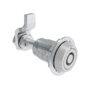 VISE ACTION® Compression Latch, Large Size, Southco® Tubular Key, Zinc Alloy, Powder Coated, Silver