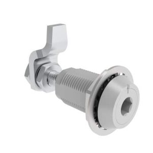 VISE ACTION® Compression Latch, Large Size, 8 mm Hex Recess, Aluminum Alloy, Powder Coated, Silver