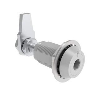 VISE ACTION® Compression Latch, Large Size, 8 mm Hex Recess, Aluminum Alloy, Powder Coated, Silver - Image 1