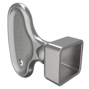 Key, 17mm Square, Zinc Alloy, Nickel Plated
