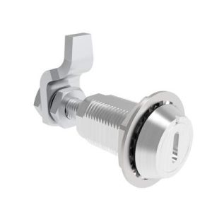 VISE ACTION® Compression Latch, Large Size, Slotted Recess, Aluminum Alloy, Powder Coated, Clear