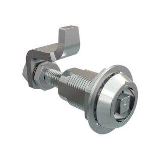 VISE ACTION® Compression Latch, Large Size, 8 mm Square, Zinc Alloy, Chrome Plated, Bright - Image 1