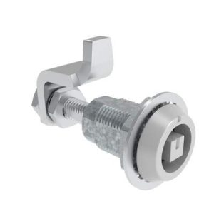 VISE ACTION® Compression Latch, Large Size, 8 mm Square, Zinc Alloy, Powder Coated, Silver - Image 1