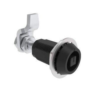 VISE ACTION® Compression Latch, Large Size, 8 mm Square, Aluminum Alloy, Powder Coated, Black