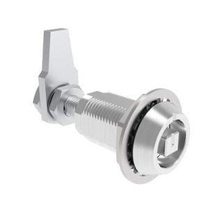 VISE ACTION® Compression Latch, Large Size, 8 mm Square, Aluminum Alloy, Powder Coated, Clear - Image 1