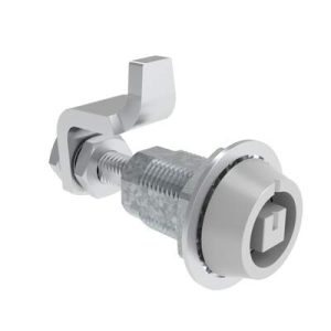 VISE ACTION® Compression Latch, Large Size, Railway Standard, Zinc Alloy, Powder Coated, Silver - Image 1