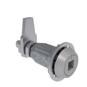 Vise Action® Compression Latch, Large Size, 8 mm Square Recess, Zinc Alloy, Powder Coat, Silver