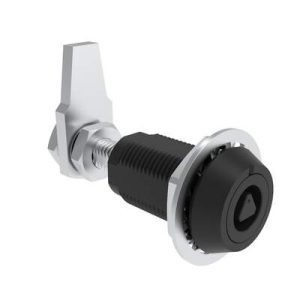 VISE ACTION® Compression Latch, Large Size, 7 mm Triangle, Aluminum Alloy, Powder Coated, Black - Image 1