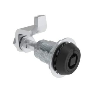 VISE ACTION® Compression Latch, Large Size, 7 mm Square, Zinc Alloy, Powder Coated, Black